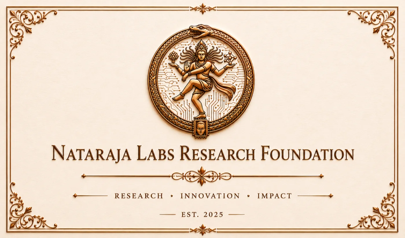 Nataraja Labs Research Foundation — research, innovation, impact. Established 2025.